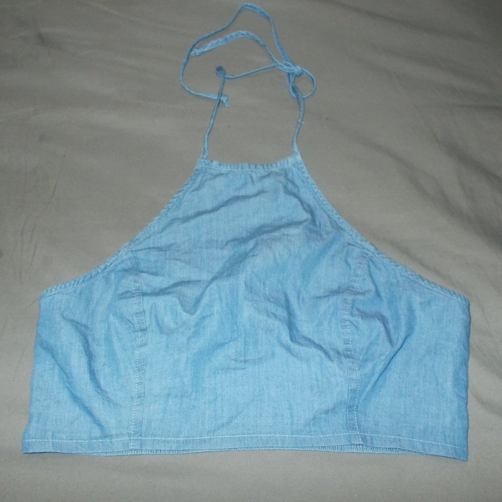 Rue21 Denim Halter Top Size Medium